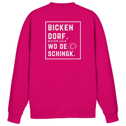 Wo de Sonn schingk - Bickendorf Druck Rücken - Basic Sweatshirt
