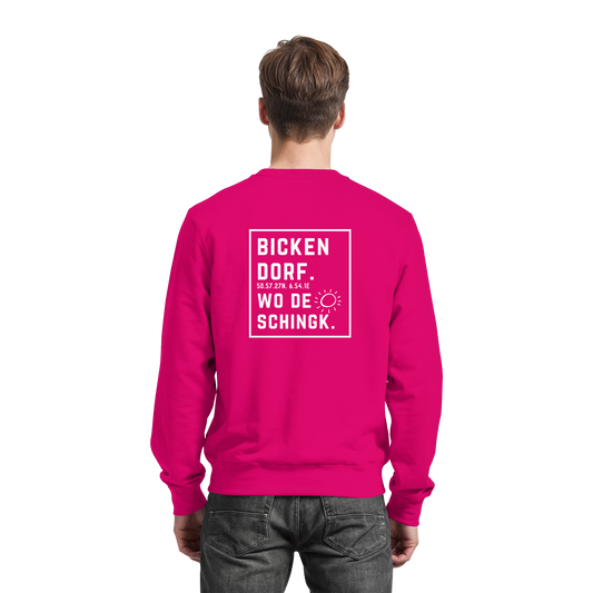 Wo de Sonn schingk - Bickendorf Druck Rücken - Basic Sweatshirt