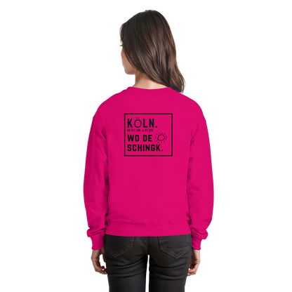 Wo de Sonn schingk - Köln Druck Rücken  - Basic Sweatshirt