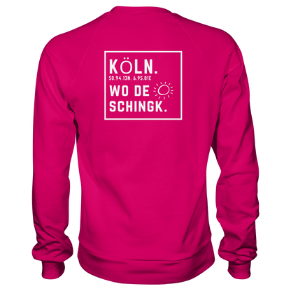 Wo de Sonn schingk - Köln Druck Rücken  - Basic Sweatshirt