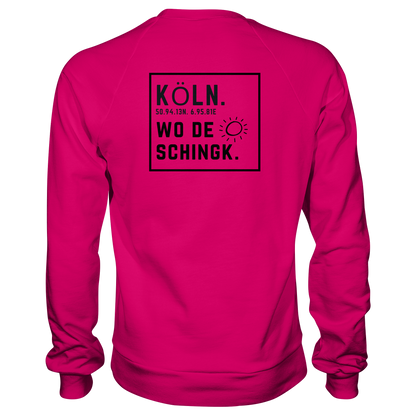 Wo de Sonn schingk - Köln Druck Rücken  - Basic Sweatshirt