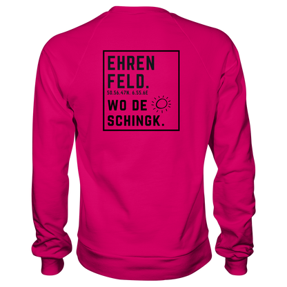 Wo de Sonn schingk - Ehrenfeld Druck Rücken - Basic Sweatshirt