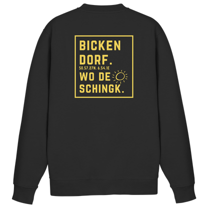 Wo de Sonn schingk - Bickendorf Druck Rücken - Basic Sweatshirt