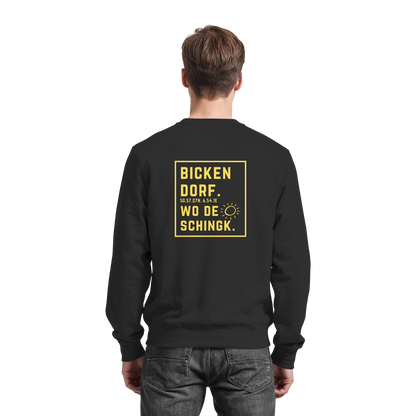 Wo de Sonn schingk - Bickendorf Druck Rücken - Basic Sweatshirt
