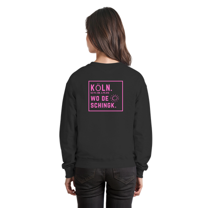 Wo de Sonn schingk - Köln Druck Rücken - Basic Sweatshirt