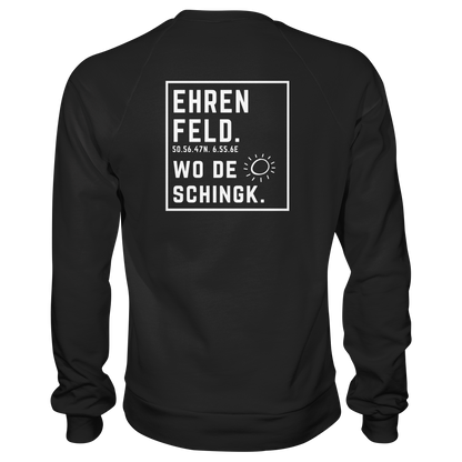 Wo de Sonn schingk - Ehrenfeld Druck Rücken  - Basic Sweatshirt