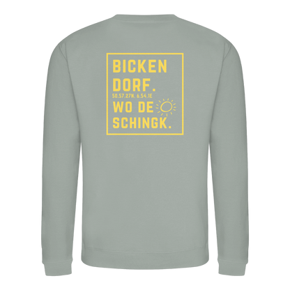 Wo de Sonn schingk - Bickendorf Druck Rücken - Basic Sweatshirt