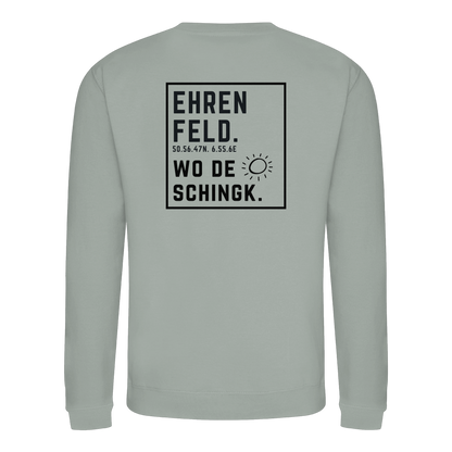 Wo de Sonn schingk - Ehrenfeld Druck Rücken - Basic Sweatshirt