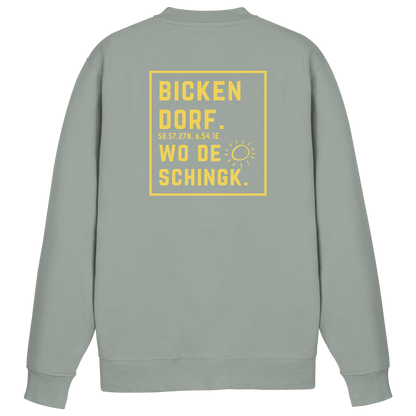Wo de Sonn schingk - Bickendorf Druck Rücken - Basic Sweatshirt