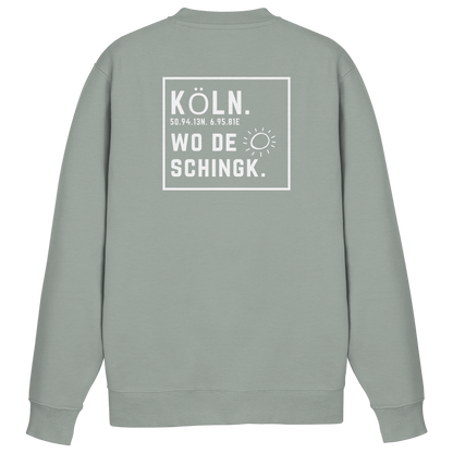 Wo de Sonn schingk - Köln Druck Rücken  - Basic Sweatshirt