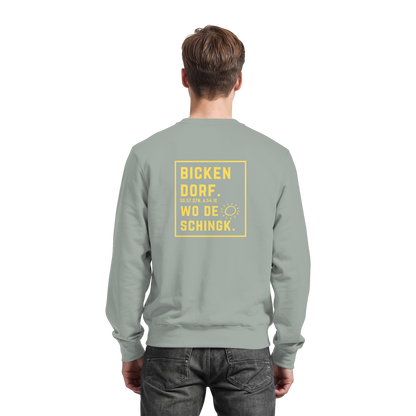 Wo de Sonn schingk - Bickendorf Druck Rücken - Basic Sweatshirt