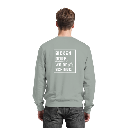 Wo de Sonn schingk - Bickendorf Druck Rücken - Basic Sweatshirt