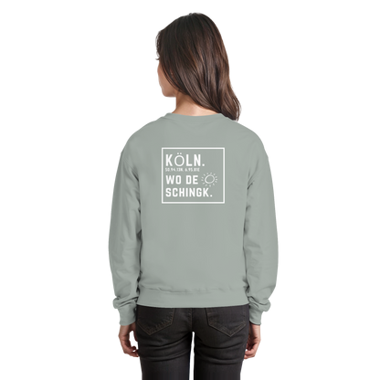 Wo de Sonn schingk - Köln Druck Rücken  - Basic Sweatshirt