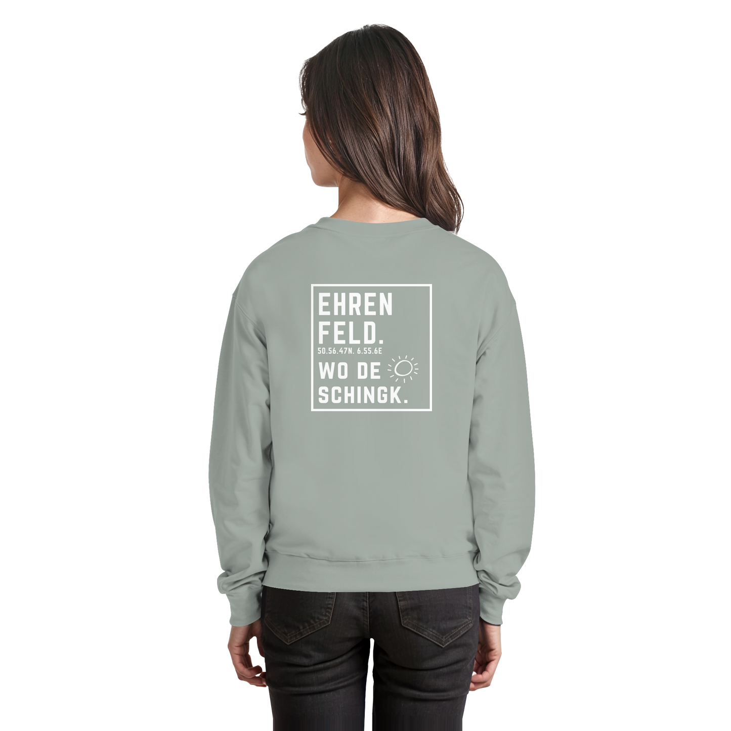 Wo de Sonn schingk - Ehrenfeld Druck Rücken  - Basic Sweatshirt