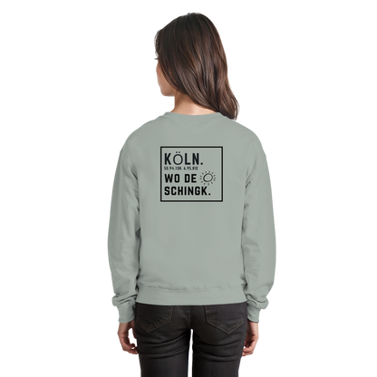 Wo de Sonn schingk - Köln Druck Rücken  - Basic Sweatshirt