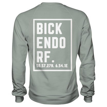 Bickendorf Koordinaten (großer Druck auf dem Rücken) - Basic Sweatshirt
