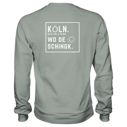 Wo de Sonn schingk - Köln Druck Rücken  - Basic Sweatshirt
