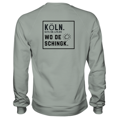 Wo de Sonn schingk - Köln Druck Rücken  - Basic Sweatshirt