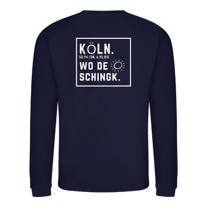 Wo de Sonn schingk - Köln Druck Rücken  - Basic Sweatshirt