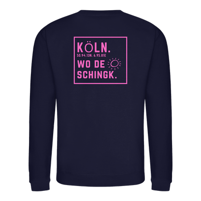 Wo de Sonn schingk - Köln Druck Rücken - Basic Sweatshirt