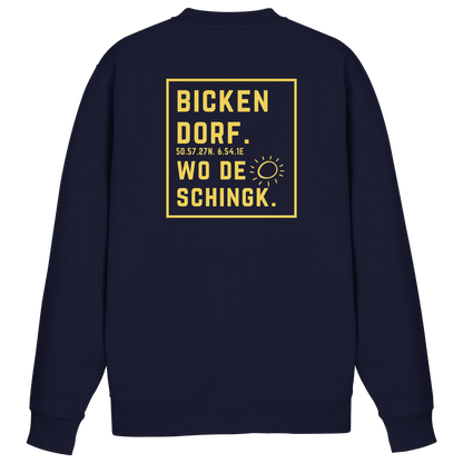 Wo de Sonn schingk - Bickendorf Druck Rücken - Basic Sweatshirt