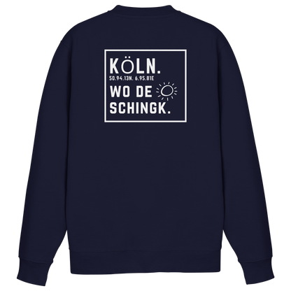 Wo de Sonn schingk - Köln Druck Rücken  - Basic Sweatshirt