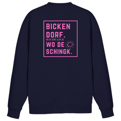 Wo de Sonn schingk - Bickendorf Druck Rücken - Basic Sweatshirt