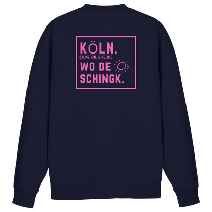 Wo de Sonn schingk - Köln Druck Rücken - Basic Sweatshirt