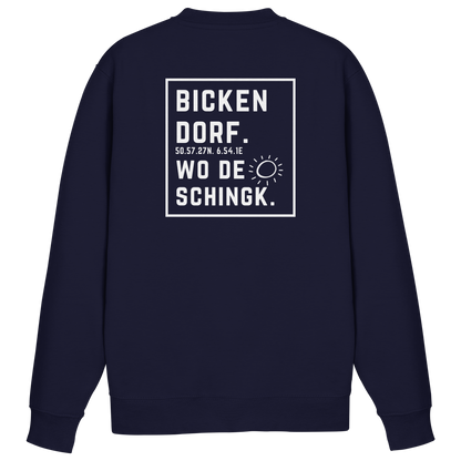 Wo de Sonn schingk - Bickendorf Druck Rücken - Basic Sweatshirt