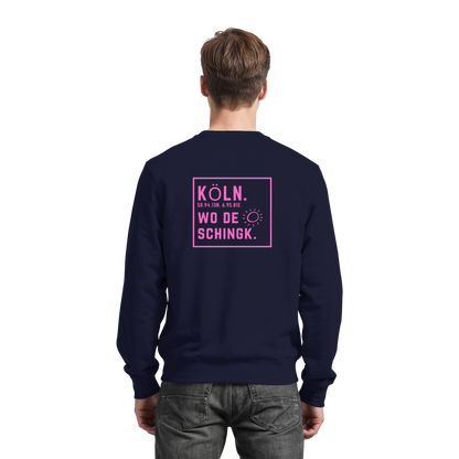 Wo de Sonn schingk - Köln Druck Rücken - Basic Sweatshirt