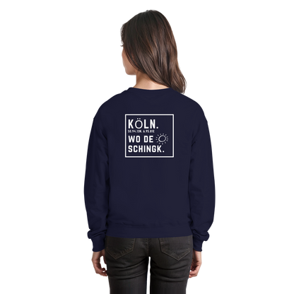 Wo de Sonn schingk - Köln Druck Rücken  - Basic Sweatshirt