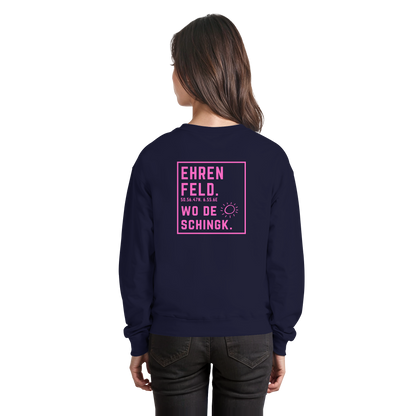 Wo de Sonn schingk - Ehrenfeld Druck Rücken  - Basic Sweatshirt
