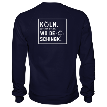 Wo de Sonn schingk - Köln Druck Rücken  - Basic Sweatshirt