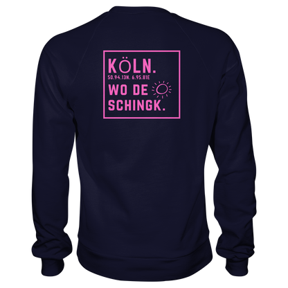 Wo de Sonn schingk - Köln Druck Rücken - Basic Sweatshirt