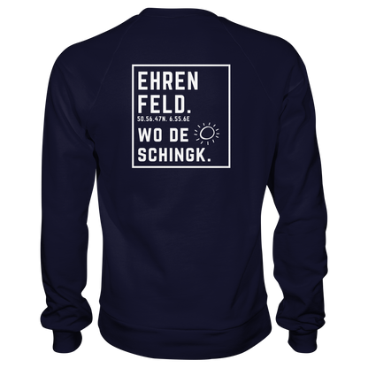 Wo de Sonn schingk - Ehrenfeld Druck Rücken  - Basic Sweatshirt