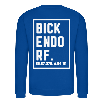 Bickendorf Koordinaten (großer Druck auf dem Rücken) - Basic Sweatshirt