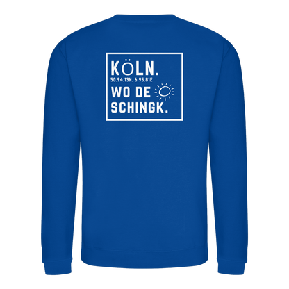 Wo de Sonn schingk - Köln Druck Rücken  - Basic Sweatshirt