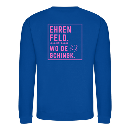 Wo de Sonn schingk - Ehrenfeld Druck Rücken  - Basic Sweatshirt