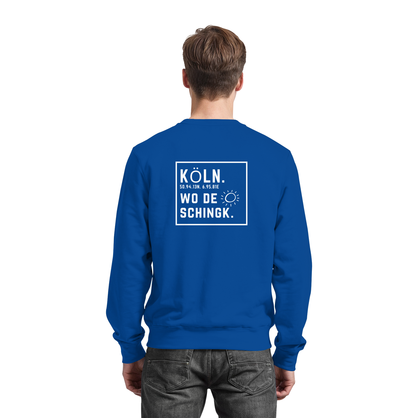 Wo de Sonn schingk - Köln Druck Rücken  - Basic Sweatshirt