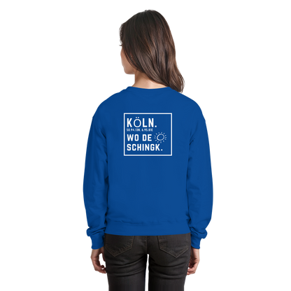 Wo de Sonn schingk - Köln Druck Rücken  - Basic Sweatshirt