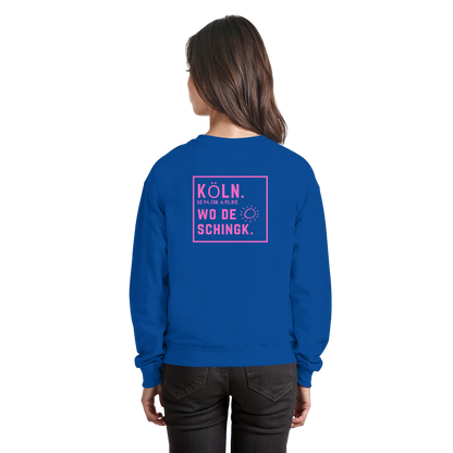 Wo de Sonn schingk - Köln Druck Rücken - Basic Sweatshirt
