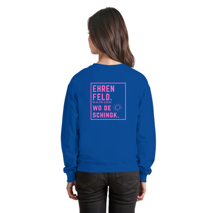 Wo de Sonn schingk - Ehrenfeld Druck Rücken  - Basic Sweatshirt