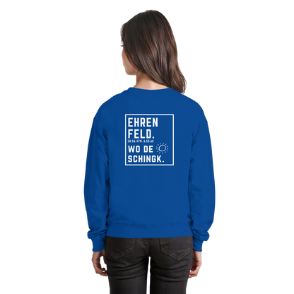 Wo de Sonn schingk - Ehrenfeld Druck Rücken  - Basic Sweatshirt
