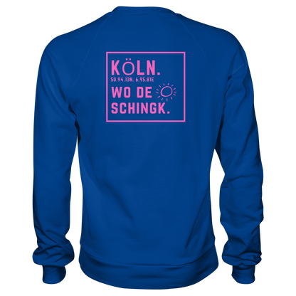 Wo de Sonn schingk - Köln Druck Rücken - Basic Sweatshirt