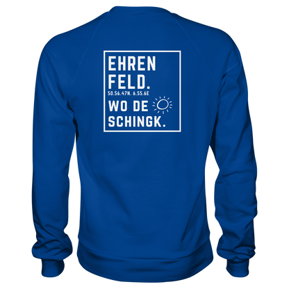 Wo de Sonn schingk - Ehrenfeld Druck Rücken  - Basic Sweatshirt