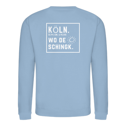 Wo de Sonn schingk - Köln Druck Rücken  - Basic Sweatshirt