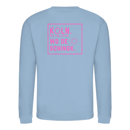 Wo de Sonn schingk - Köln Druck Rücken - Basic Sweatshirt