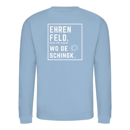 Wo de Sonn schingk - Ehrenfeld Druck Rücken  - Basic Sweatshirt
