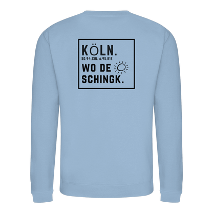 Wo de Sonn schingk - Köln Druck Rücken  - Basic Sweatshirt