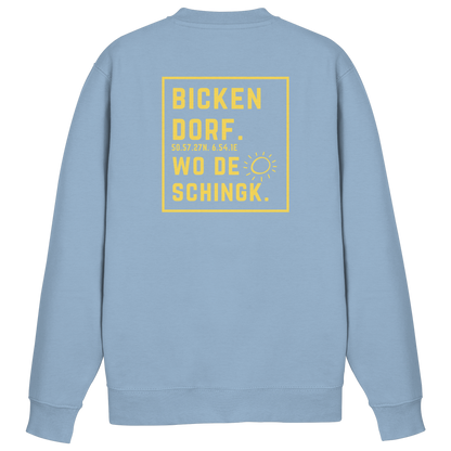 Wo de Sonn schingk - Bickendorf Druck Rücken - Basic Sweatshirt
